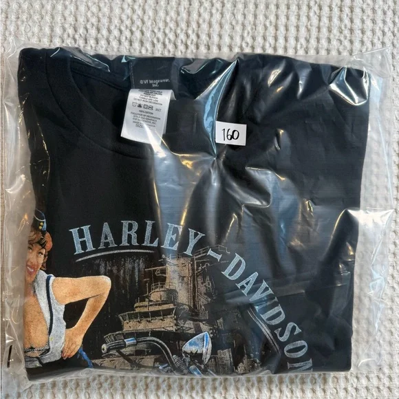 Harley Davidson Pin Up Girl Australia 100 Years Graphic T Shirt 4XL Black - Picture 7 of 7